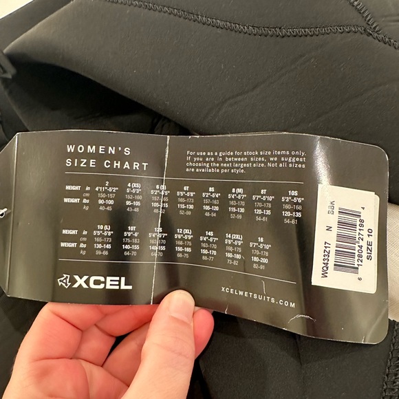 (NWT) XCEL 4/3 Infinity Chest Zip Wetsuit - Women’s - 10 - Picture 6 of 7